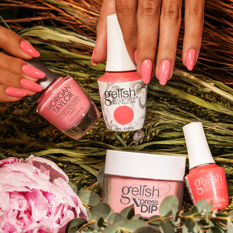 Nail technician at work